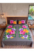 Hand Painted Rayon Bedsheet Set King Size Hand Painted Rayon Bedsheet Set King Size